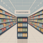 planogramme visuel rayon magasin parfaitement organisé