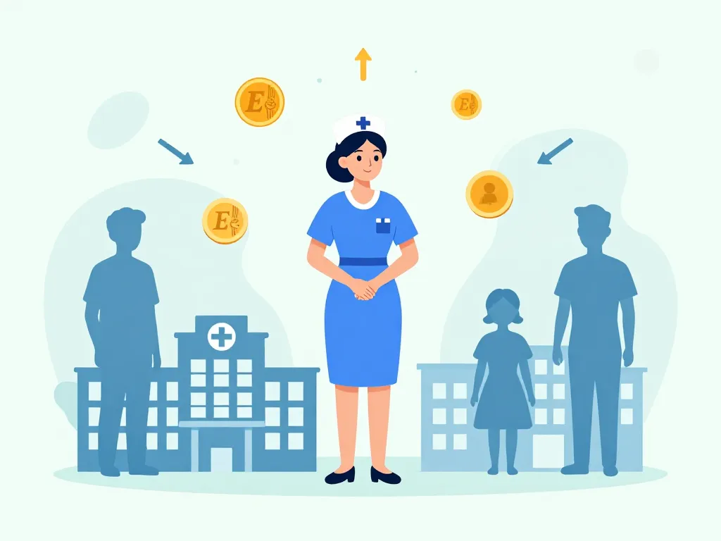 salaire aide soignante salaire secteur illustration