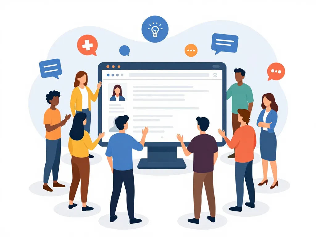 Skool créateurs communauté en ligne illustration