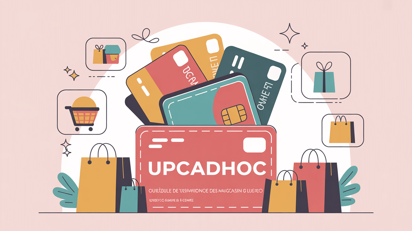 Illustration UpCadhoc enseignes guide cartes et chèques cadeaux