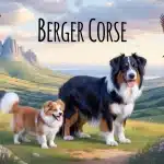 Berger corse avec chien Cursinu et brebis dans le maquis corse