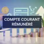 Illustration vectorielle compte courant rémunéré avec pièces et compte bancaire