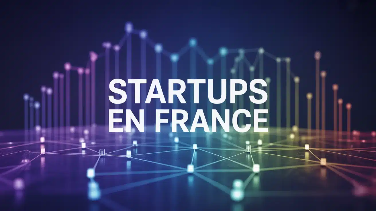 Réseau lumineux startups en France avec innovation