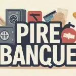 Illustration vectorielle pire banque avec coffre verrouillé et carte barrée