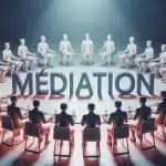 illustration médiation cercle personnes dialogue écoute