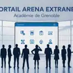 Illustration portail Arena Extranet académie de Grenoble moderne et sécurisé