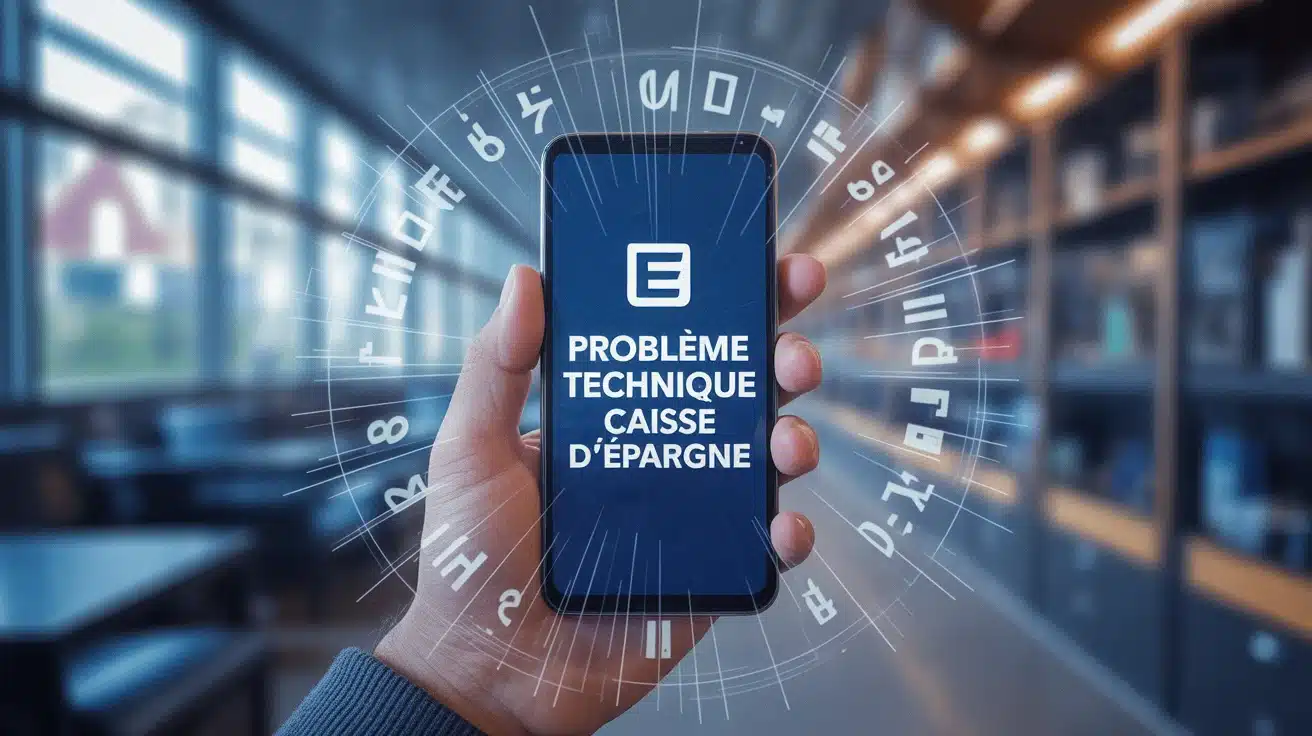 problème technique Caisse d Épargne application bancaire en erreur sur smartphone