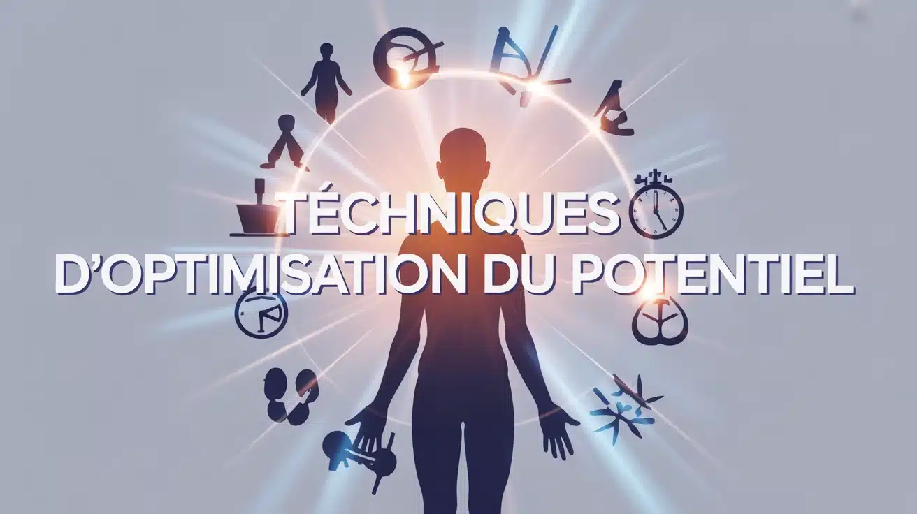 illustration techniques d optimisation du potentiel silhouette gestion stress et energie