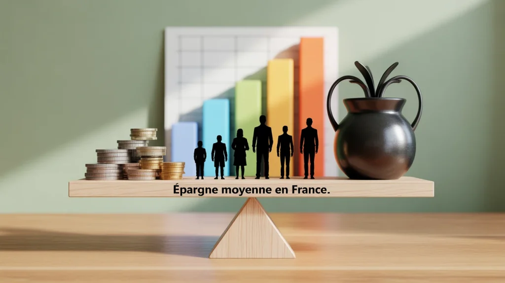 epargne moyenne en france balance pieces tirelire fourmi