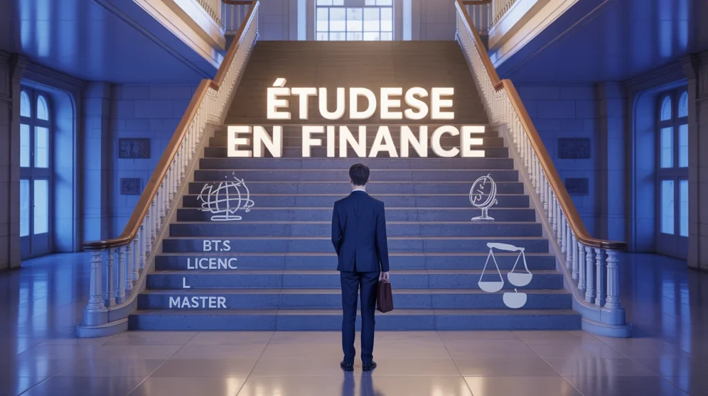 etude en finance escalier diplome finance