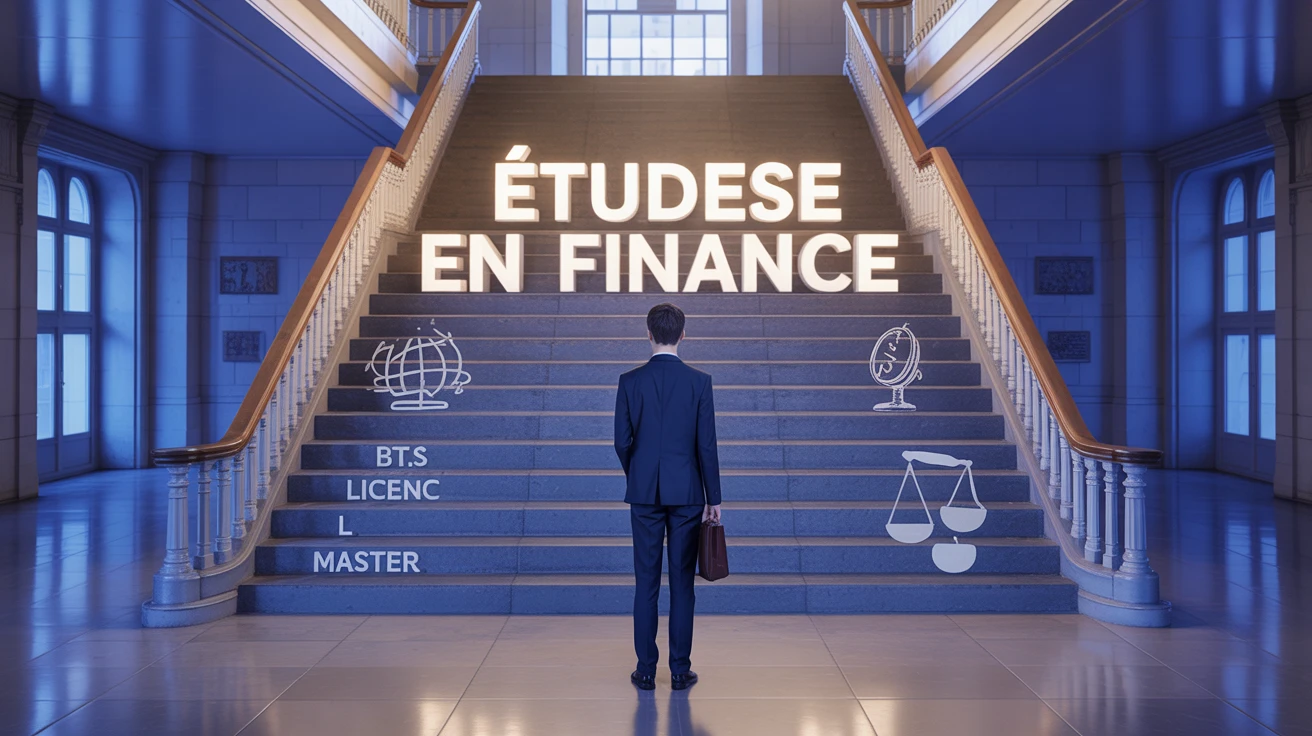 etude en finance escalier diplome finance