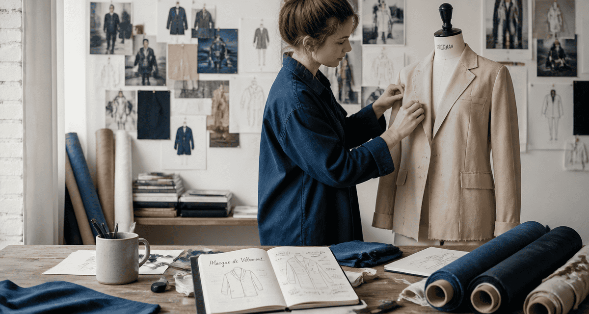 Créer sa marque de vêtement jeune créatrice atelier