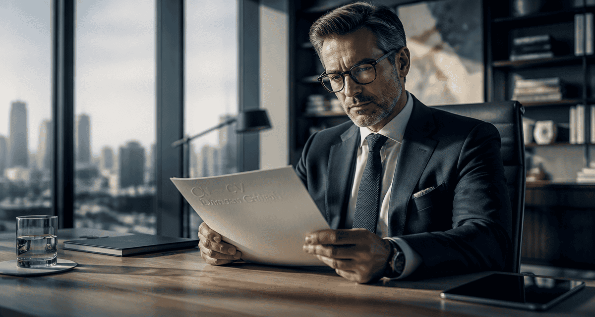 cv directeur général consultant un cv dans un bureau