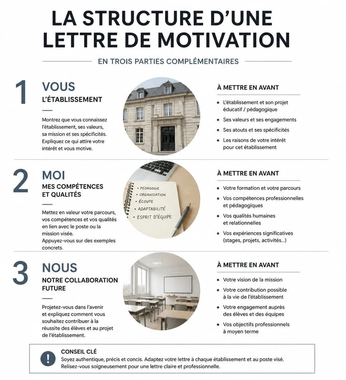 Structure d'une lettre de motivation pour travailler auprès de personnes en situation de handicap sans diplôme
