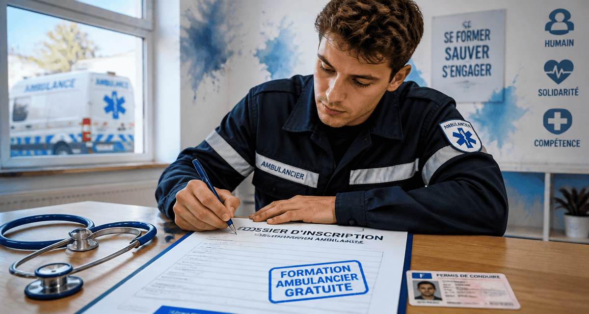 formation ambulancier gratuite jeune homme inscription