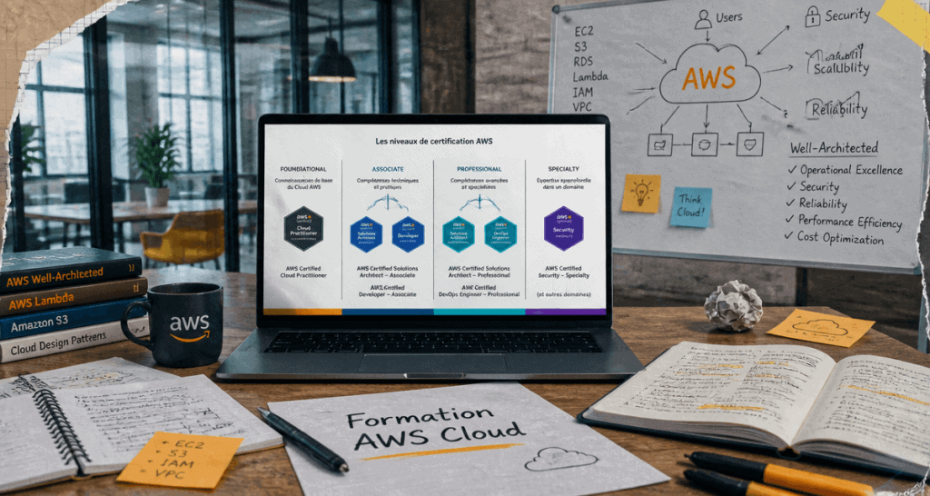 formation aws cloud schéma certifications