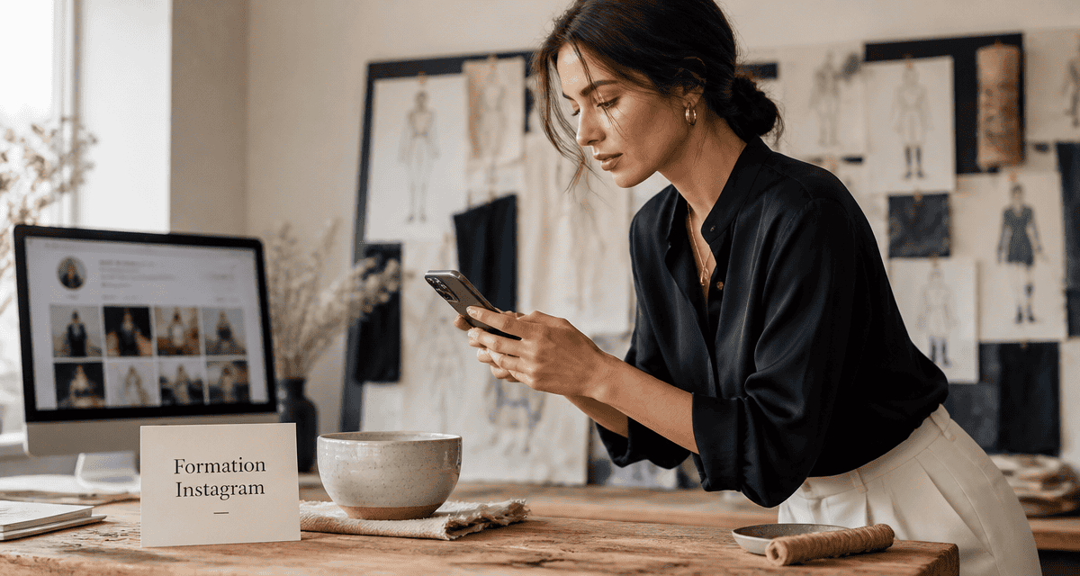 formation instagram entrepreneure smartphone produit