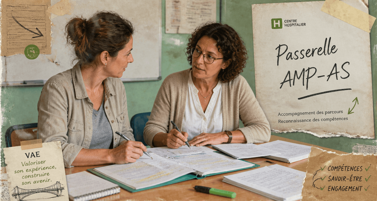 je suis amp je veux devenir aide soignante salle formation