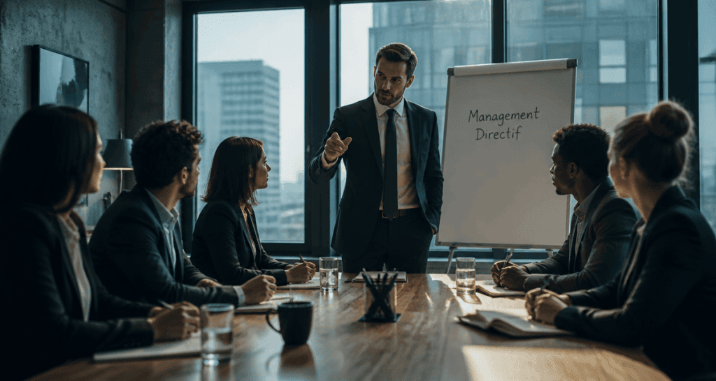 manager management directif donne instructions