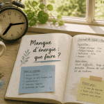 manque d energie que faire journal de suivi et réveil