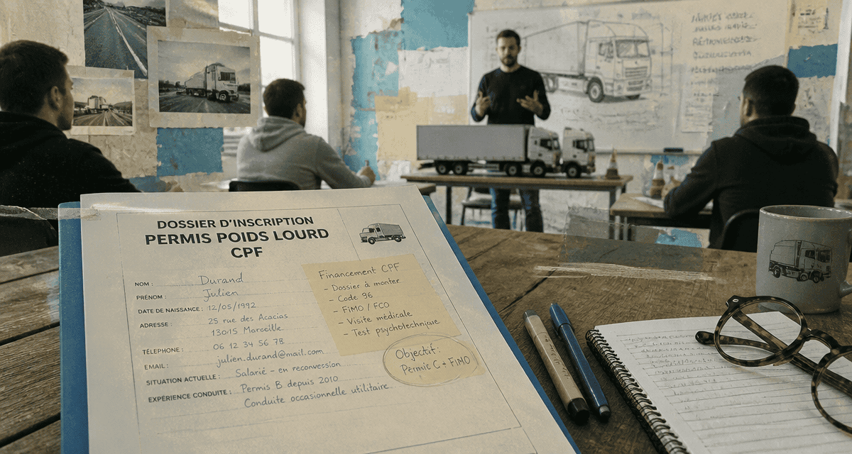 permis poids lourd cpf prix dossier inscription