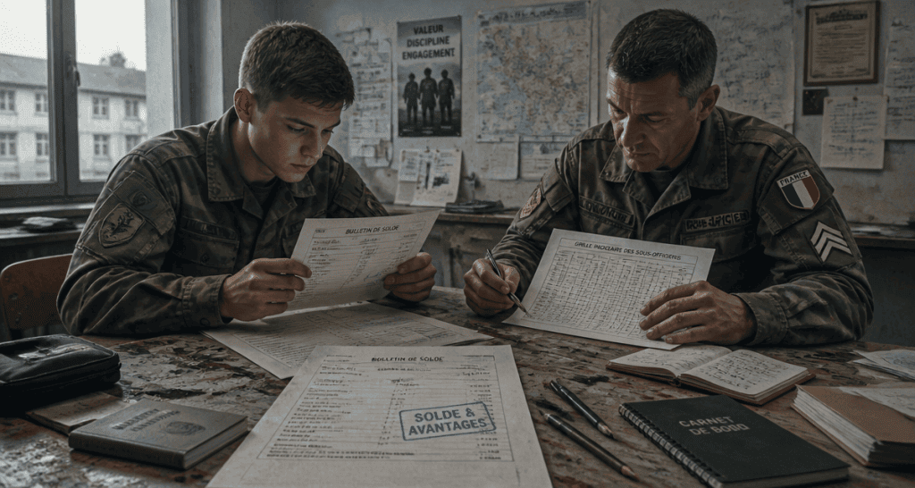 salaire armée de terre par grade fiche de solde