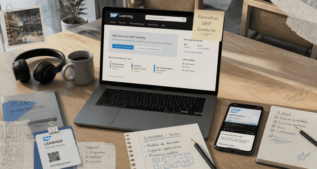 sap formation gratuite interface ordinateur bureau