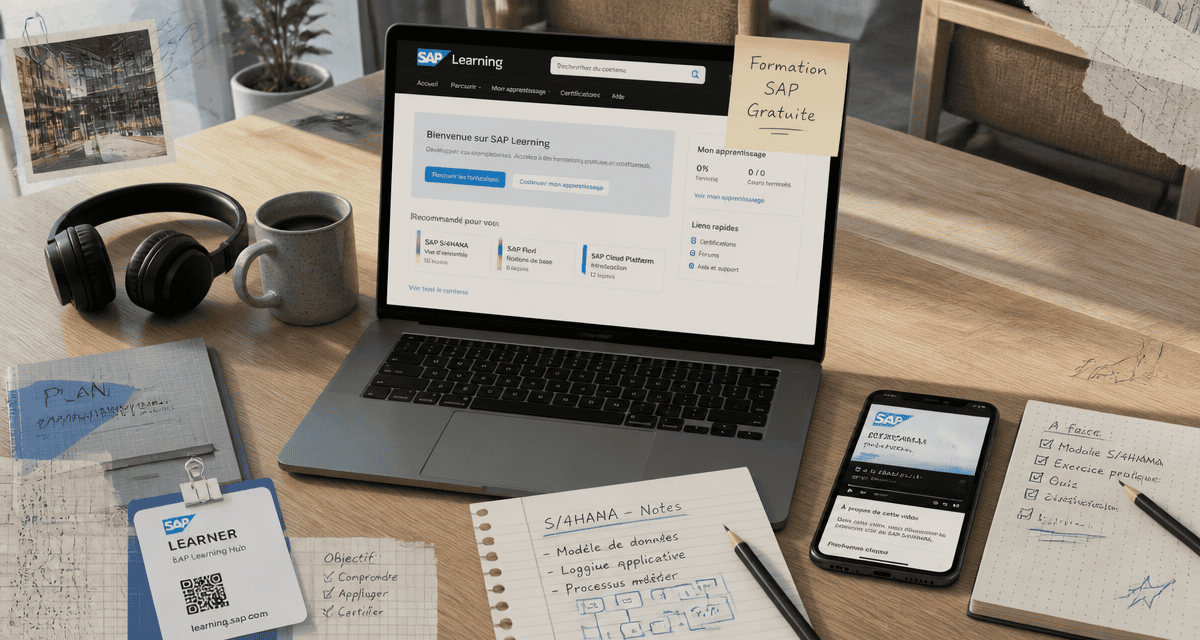sap formation gratuite interface ordinateur bureau
