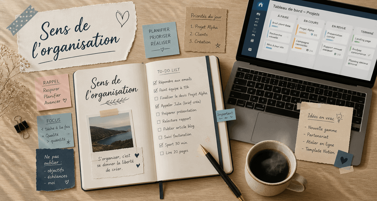 sens de l organisation agenda to do list kanban