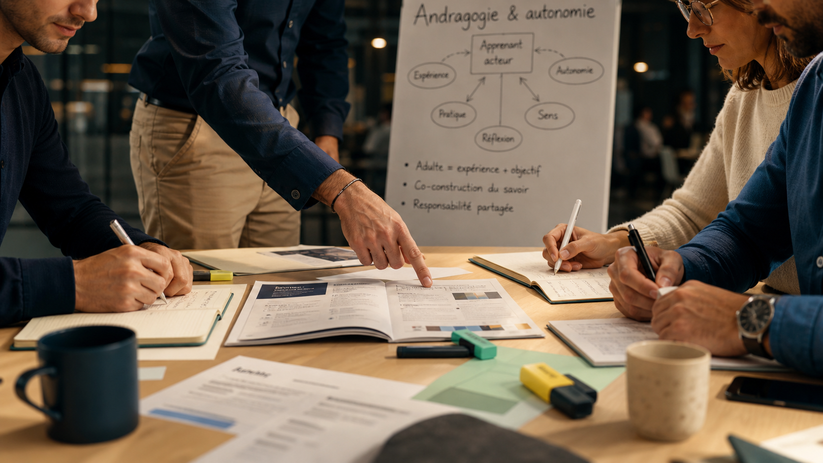 Andragogie def : formation d’adultes en entreprise, étude de cas et autonomie