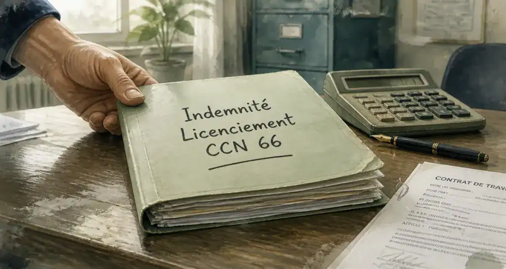 calcul indemnité licenciement convention collective 66 dossier