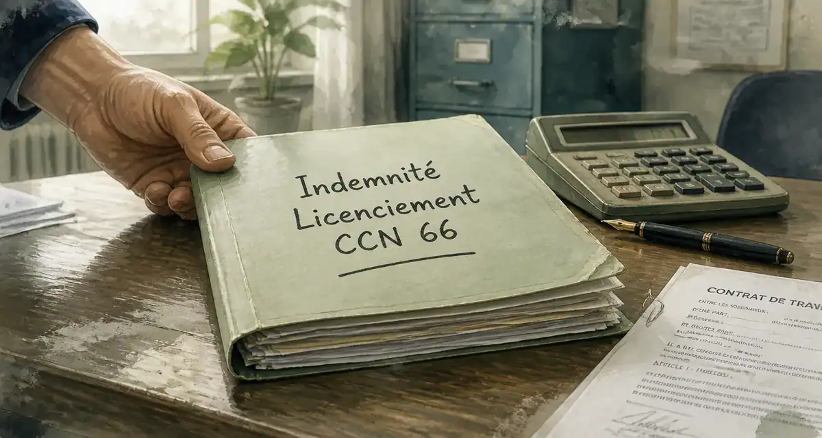 calcul indemnité licenciement convention collective 66 dossier