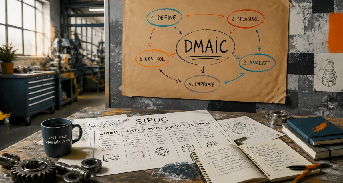 dmaic étapes clés variabilité processus