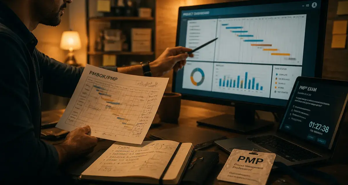 project manager pmp tenant un planning PMBOK/PMP avec 180 questions