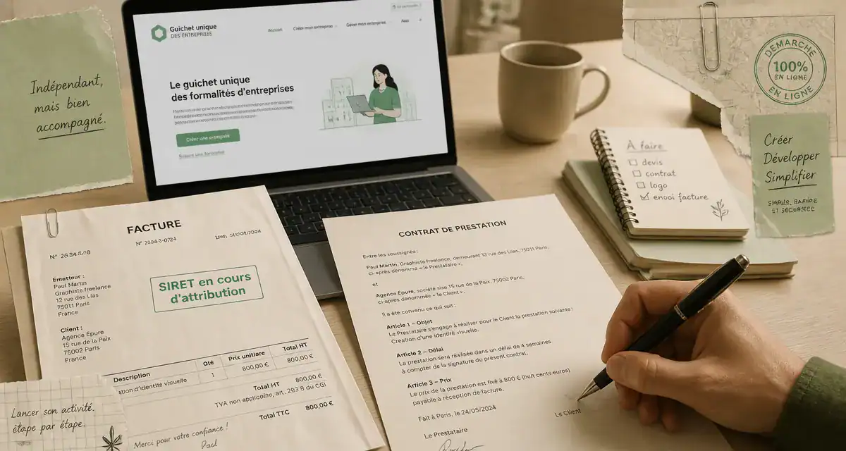 puis je facturer sans numero siret facture contrat