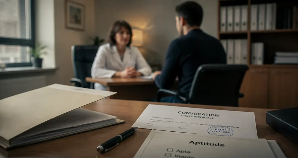 Reprise accident de travail : visite médicale en bureau RH