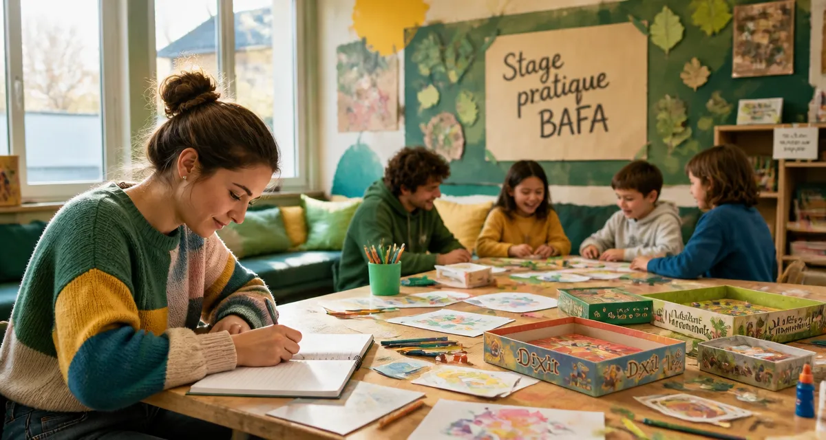 stage pratique BAFA animatrice et enfants
