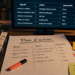 Exemple de plan d action en 7 étapes, feuille Plan d’action sur bureau