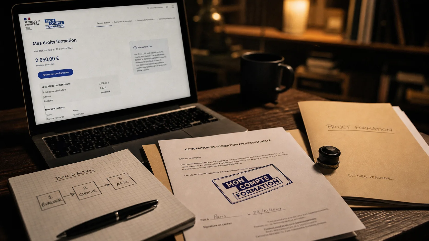 Idée formation CPF : compte formation et reconversion professionnelle