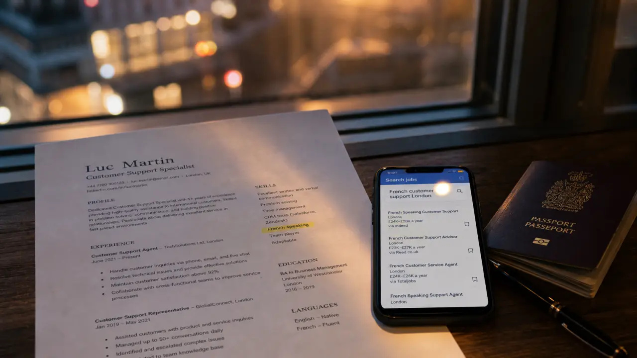 Job à Londres pour Français : CV anglais et visa