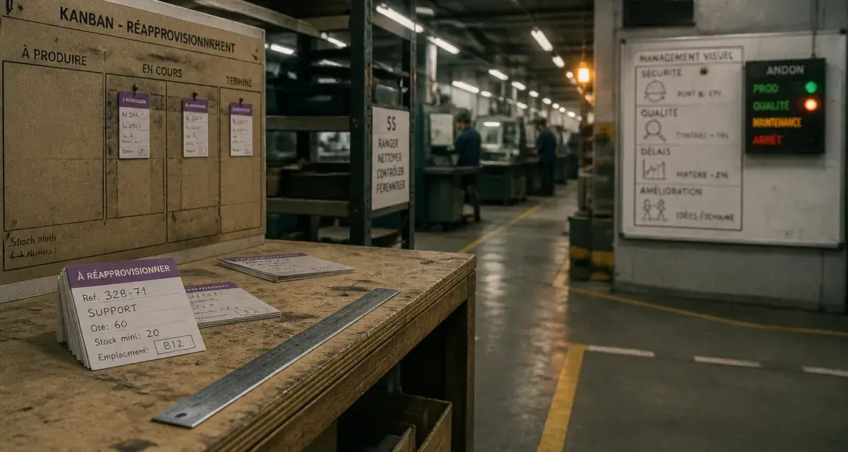 Lean manufacturing : 7 gaspillages avant Kanban et 5S en atelier