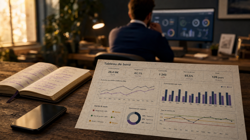 management tableau de bord avec KPI pour piloter l’équipe