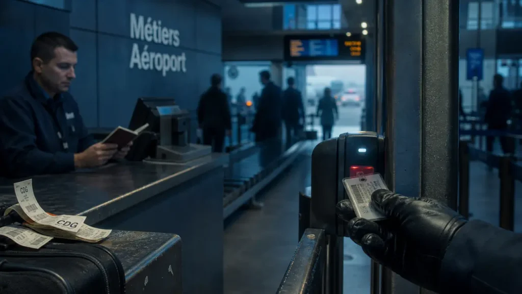 Metiers aeroport : badge sûreté, accueil passagers, porte tarmac