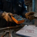 Offre d'emploi 3000 euros net sans diplome : plombier sur chantier, outils et manomètre