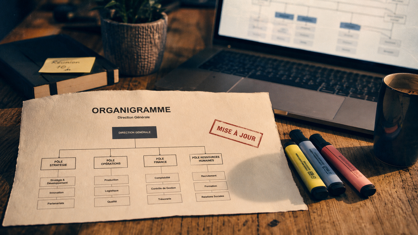 Organigramme de l entreprise : rôles clarifiés