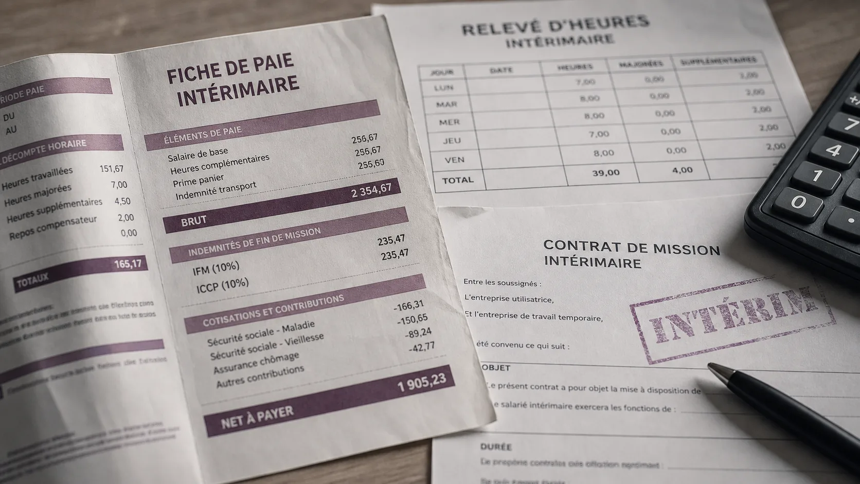 Salaire interimaire 35h : fiche de paie et indemnités à vérifier
