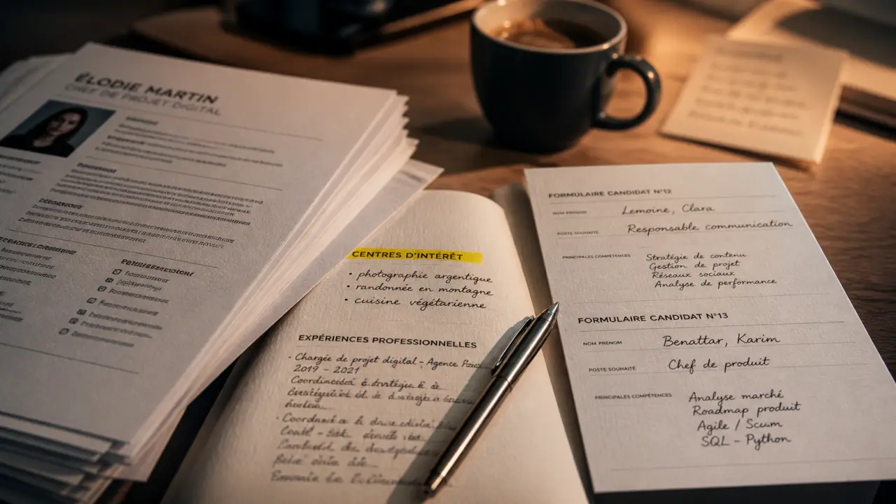 Centre d intérêt CV : loisirs et compétences visibles sur un CV