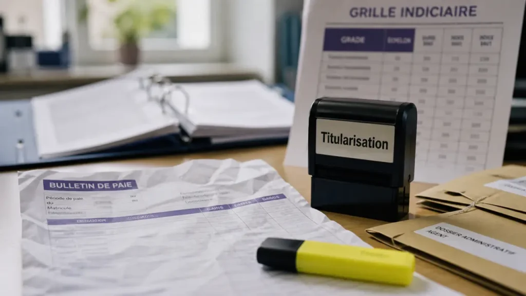 Différence de salaire entre stagiaire et titulaire sur une fiche de paie