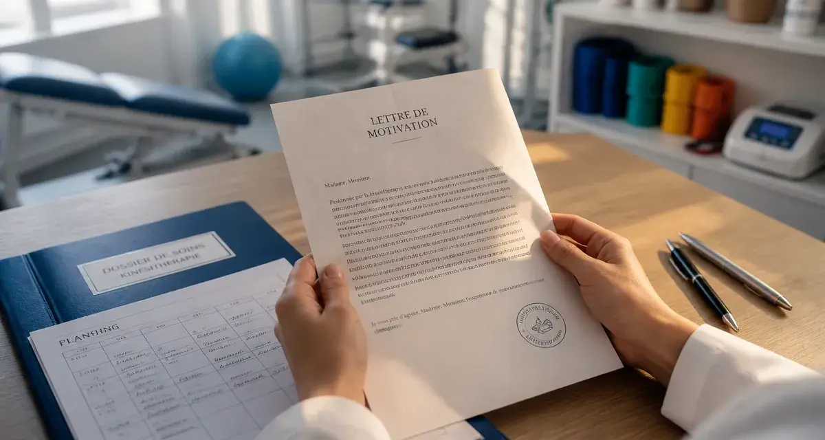 Lettre de motivation kiné sur bureau : cabinet, hôpital, sport
