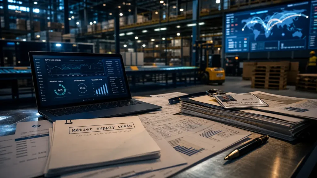 Métier logistique bien payé : pilotage supply chain, plateforme logistique et planning